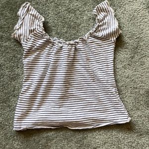 Striped Off Shoulder Top